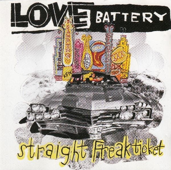 cd - Love Battery - Straight Freak Ticket, Cd's en Dvd's, Cd's | Rock, Zo goed als nieuw, Verzenden