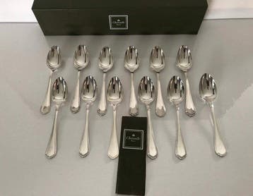 Christofle - Lepel - Set van 12 theelepels, model Spatour -