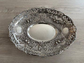 Taartstandaard - .800 zilver, Antiek en Kunst