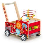Loopwagen Hout Rood | Premium | OP=OP, Ophalen of Verzenden, Nieuw, Loopvoertuig