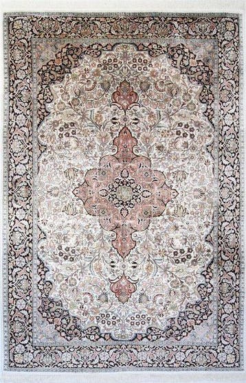 Originele Kashmir Zijde - Tapijt - 355 cm - 235 cm, Nieuw