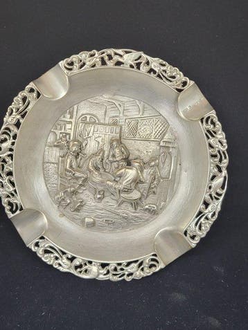 Asbak - .830 zilver - Zweedse zilveren asbak