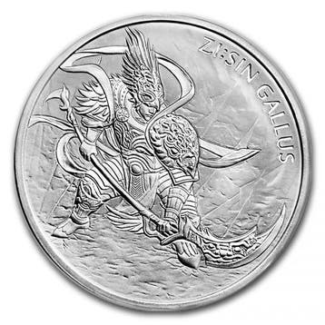 Zuid-Korea ZI:SIN 1 oz 2017 Gallus (50.000 oplage), Postzegels en Munten, Verzenden, Oost-Azië, Losse munt, Zilver