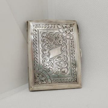 Jones & Crompton, Birmingham - Sigarettendoos - .925 zilver, Antiek en Kunst, Antiek | Goud en Zilver