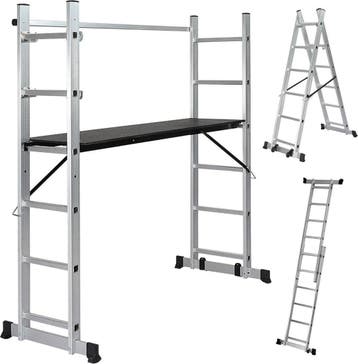 Steiger - Multifuncitionele ladder - Ladderrek - Werkplatfor, Verzenden, Zo goed als nieuw