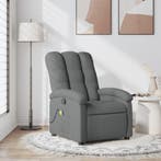 vidaXL Massagestoel in donkergrijze stof, Verzenden, Nieuw