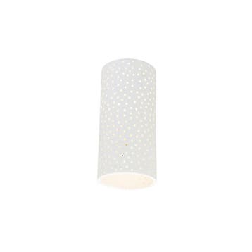 Vintage wandlamp wit gips cilindervormig - Mahou, Huis en Inrichting, Lampen | Wandlampen, Verzenden, Nieuw