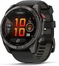 Garmin Fenix 8 Pro 51 mm koolstofgrijs met zwarte polsband, Verzenden, Zo goed als nieuw
