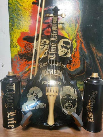fp pop art - Violon Death Row , Snoop dog , Tupac,