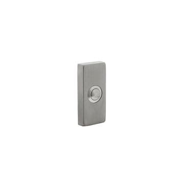 Intersteel deurbel rechthoekig 65x30x10mm verdekt - RVS, Huis en Inrichting, Deurbellen, Verzenden, Nieuw