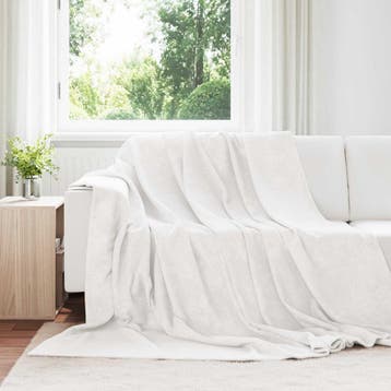 vidaXL Kleden 6 st Wit 220 x 240 cm 8.24 kg Fleece, Verzenden, Nieuw, Wit