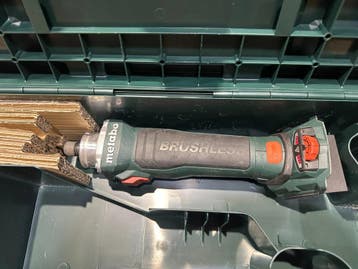 Metabo GVB 18 LTX BL 11-28 Compact Accu rechte slijper nr., Ophalen of Verzenden, Gebruikt