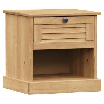 Bijzettafel massief hout | Rustiek | Laatste Stuk!, Huis en Inrichting, Minder dan 45 cm, Ophalen of Verzenden, Zo goed als nieuw