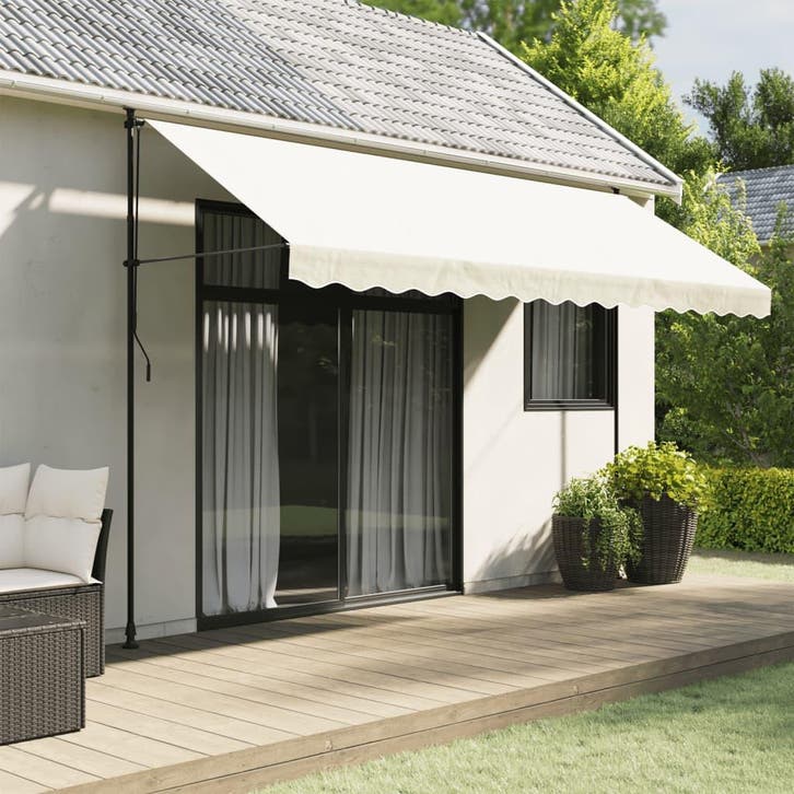 vidaXL Vervangingsdoek voor luifelrok gestreept 4 m, Tuin en Terras, Zonneschermen, Nieuw, Verzenden
