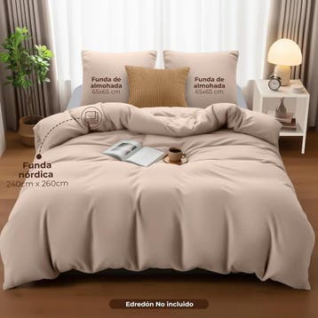 Utopia Bedding Dekbedovertrek 240x260 cm met 2 Kussenslop..., Huis en Inrichting, Verzenden, Nieuw
