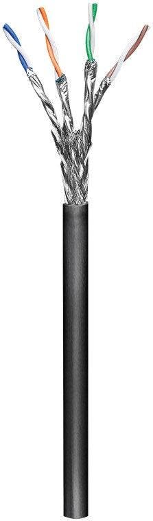CAT 6 outdoor netwerkkabel, S/FTP (PiMF), zwart-per meter, Ophalen of Verzenden, Nieuw