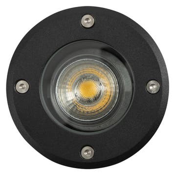 Grondspot LED Ø11 incl. GU10 Rond Zwart Tuinverlichting, Verzenden, Minder dan 50 watt, Spots, Nieuw