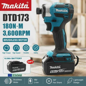 Makita DTD173 18V LXT Accu Slagmoeraanzetter Brushless - 180, Verzenden, Nieuw