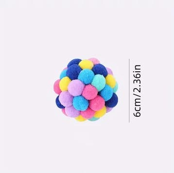 Kattenspeelgoed Ballen Set Pluche Nylon met Bel, Verzenden, Nieuw