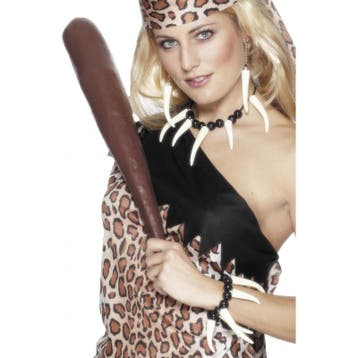 Cavewoman verkleed accessoires setje - Sieraden, Ophalen of Verzenden, Nieuw