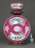 Yongzheng/Qianlong (1725-1750) - Kop en schotel - Open