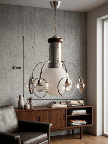Lamp - Opaline glas - Space Age lamp