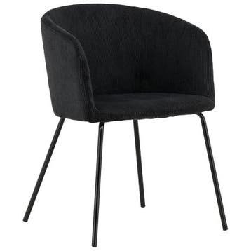 De Rebellenclub Cerreto Eetkamerstoel - Zwart, Huis en Inrichting, Stoelen, Ophalen of Verzenden, Zo goed als nieuw, Grijs