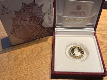 Vaticaan. 5 Euro 2021 Papa Leone X Proof (Zonder