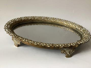 Presenteerblad - Bronze Vanity Tray - Verguld brons -