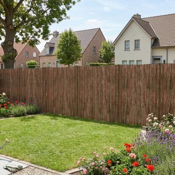 Boomschorsmat Zamora op rol tuinscherm 5x1,5 m naturel casa., Verzenden, Nieuw