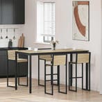 vidaXL Staande Bartafel Bewerkt hout, Huis en Inrichting, Tafels | Eettafels, Verzenden, Nieuw