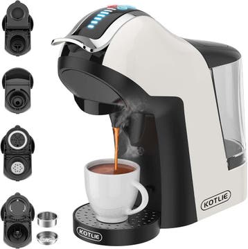 Koffiezetapparaat 5-in-1 | Retourdeal 34% Korting, Afneembaar waterreservoir, Espresso apparaat, Gemalen koffie, Ophalen of Verzenden