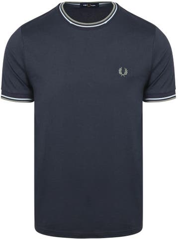 Fred Perry Twin Tipped T-shirt Navy Z47 maat S Heren, Kleding | Heren, T-shirts, Nieuw, Fred Perry, Maat 46 (S) of kleiner, Verzenden