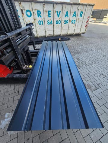 Damwandplaat antraciet 1035/35 – meerdere lengtes, Doe-het-zelf en Verbouw, Platen en Panelen, Verzenden, Nieuw