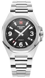 Swiss Alpine Military 7005.1137 Typhoon horloge, Overige merken, Staal, Verzenden, Polshorloge