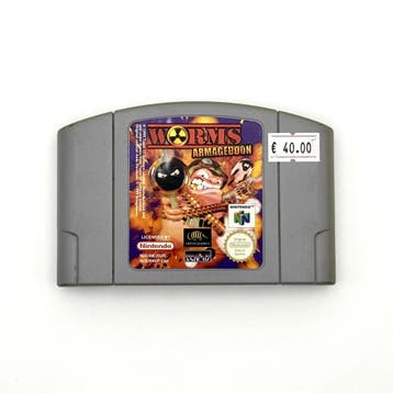 Worms Armageddon - Nintendo 64 N64 - PAL FAH - Cartridge On…, Ophalen of Verzenden, Zo goed als nieuw