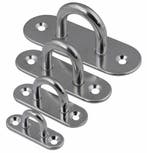 Rvs Oogplaat langwerpig 8x80mm, Verzenden, Nieuw