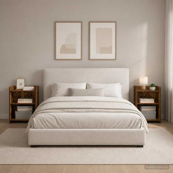 vidaXL Nachtkastjes 2 st Gerookt eiken 40 x 30 x 60 cm, Minder dan 45 cm, Verzenden, Nieuw, 55 tot 70 cm