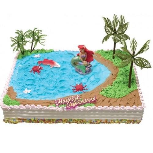 Kleine Zeemeermin taartset (Disney), Hobby en Vrije tijd, Taarten en Cupcakes maken, Nieuw, Verzenden