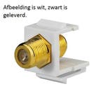 Rutenbeck Keystone F-connector zwart, Ophalen of Verzenden, Nieuw