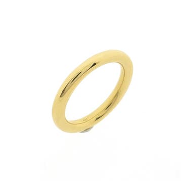 Gouden aanschuifring, Sieraden, Tassen en Uiterlijk, Ringen, Gebruikt, Ophalen of Verzenden, 17 tot 18, Dame