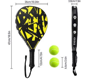Padel Racket Beginners Lichtgewicht EVA voor Controle, Verzenden, Nieuw