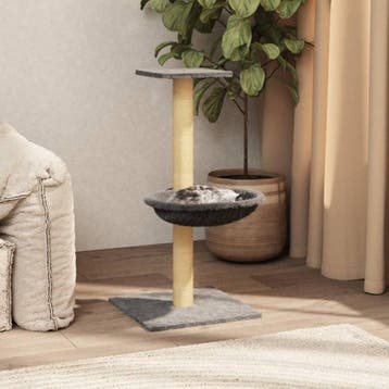 vidaXL Kattenmeubel met sisal krabpaal 74 cm lichtgrijs, Verzenden, Nieuw