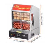 Hotdog Steamer 2-Laags RVS met Temperatuur en Display, Verzenden, Nieuw in verpakking