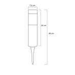 Solar LED priklamp Lucifer RVS padverlichting - Set 2 stuks, Tuin en Terras, Buitenverlichting, Zonne-energie, Verzenden, Minder dan 50 watt