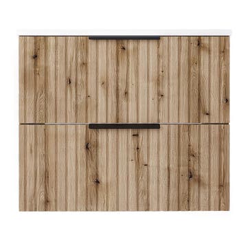 Wastafelonderkast met wastafel Veppenssan 61x47x52 cm eikenk, Verzenden, Nieuw