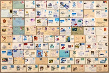 Rusland - Polar- en Luchtvaartfilatelie: 144 historische, Gestempeld