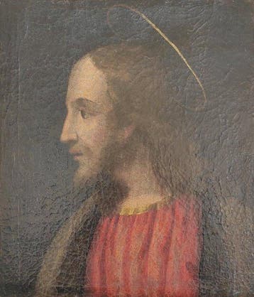 Scuola italiana (XVII-XVIII) - Cristo in profilo, Antiek en Kunst