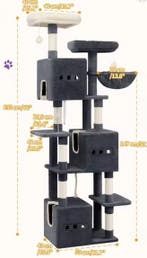 Kattenhuis buiten – Weerbestendig houten huis met balkon, Dieren en Toebehoren, Verzenden, Nieuw