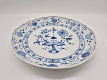 Meissen - Große Schale / Teller, Zwiebelmuster, 1. Wahl -